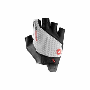 White Men Castelli ROSSO CORSA PRO V Gloves | YSUW-98471