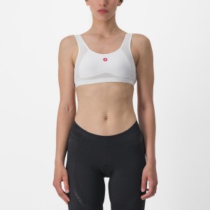 White Women Castelli ROSSO CORSA BRA Base Layer | CMUI-87056