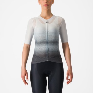 White / Dark Grey Women Castelli CLIMBER'S 4.0 W Jersey | KADU-03186