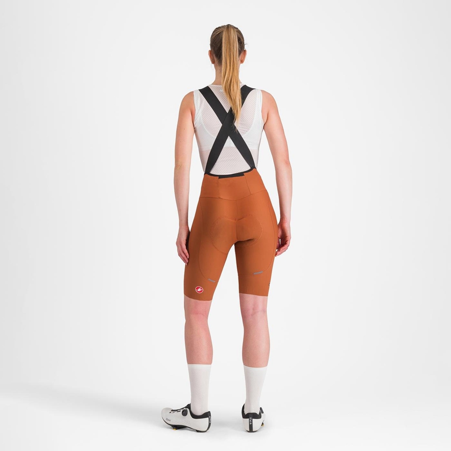 Beige Women Castelli ESPRESSO W DT Bib Shorts | DUSG-09853