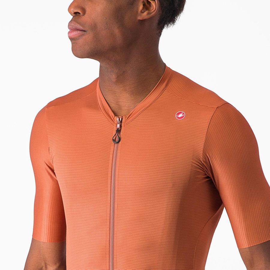 Beige / Dark Grey Men Castelli ESPRESSO Jersey | CISO-56812