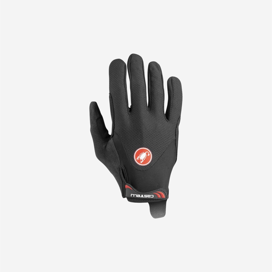 Black Men Castelli ARENBERG GEL LF Gloves | RDYA-63540