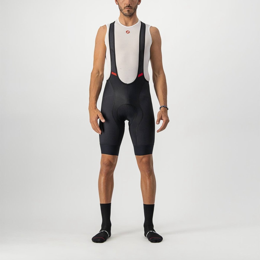 Black Men Castelli COMPETIZIONE Bib Shorts | QRAP-89034