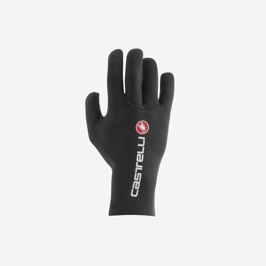 Black Men Castelli DILUVIO C Gloves | BZHR-12670