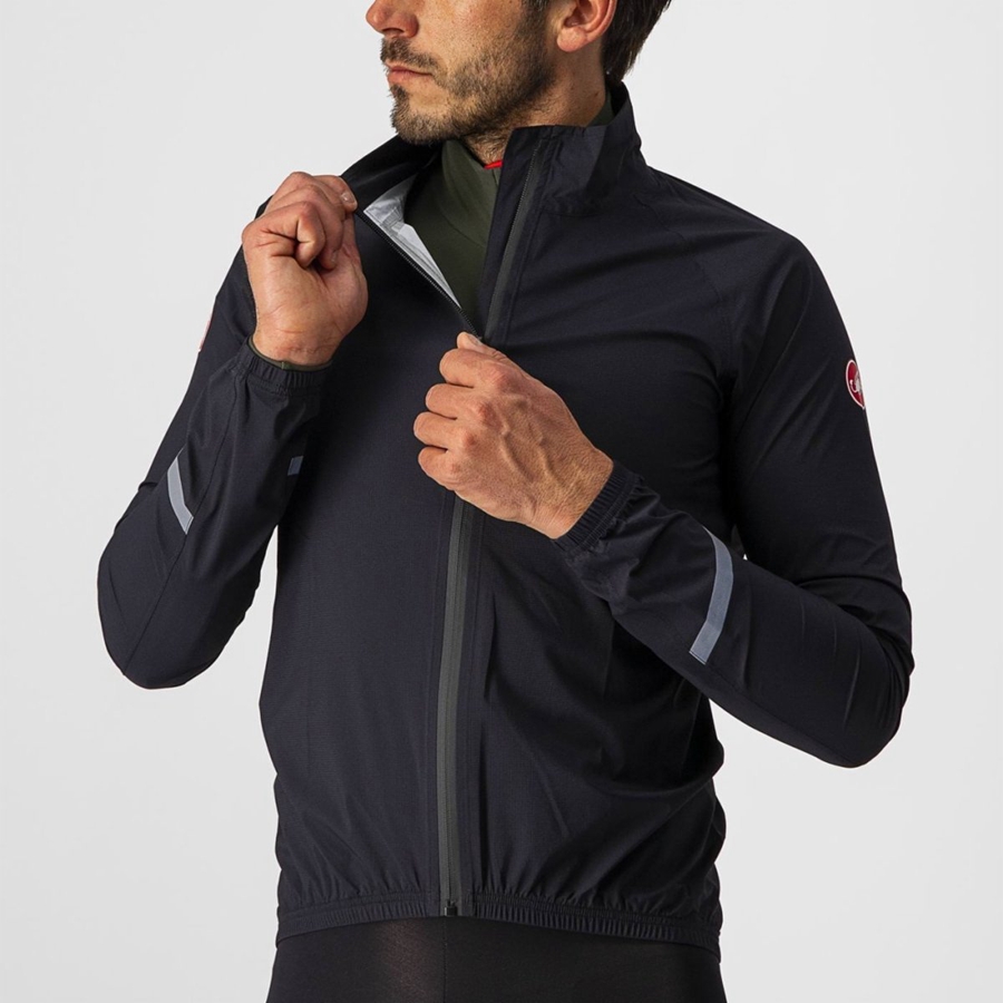 Black Men Castelli EMERGENCY 2 RAIN Protection | MTHF-34751