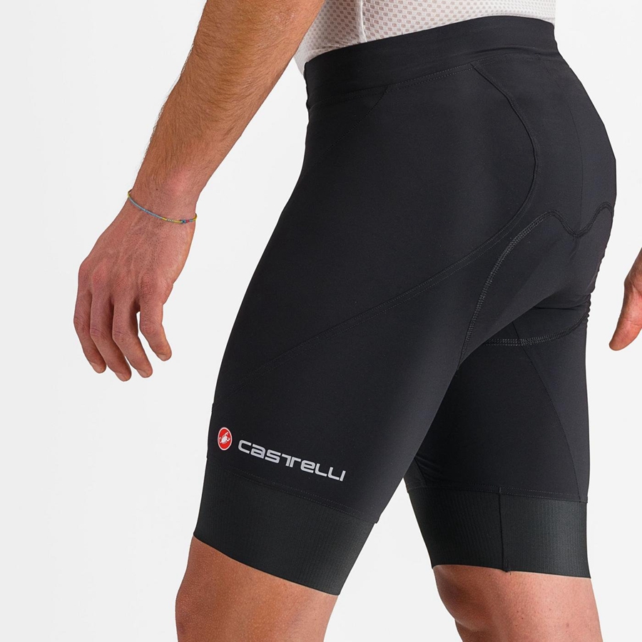 Black Men Castelli ENDURANCE 3 Shorts | TLPV-04183