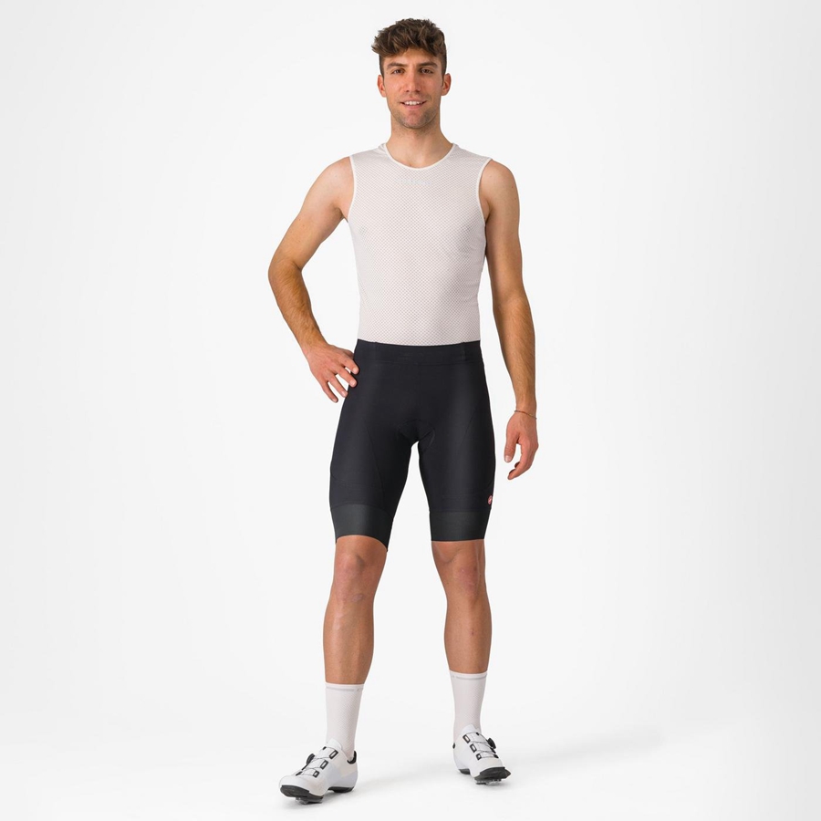 Black Men Castelli ENDURANCE 3 Shorts | TLPV-04183