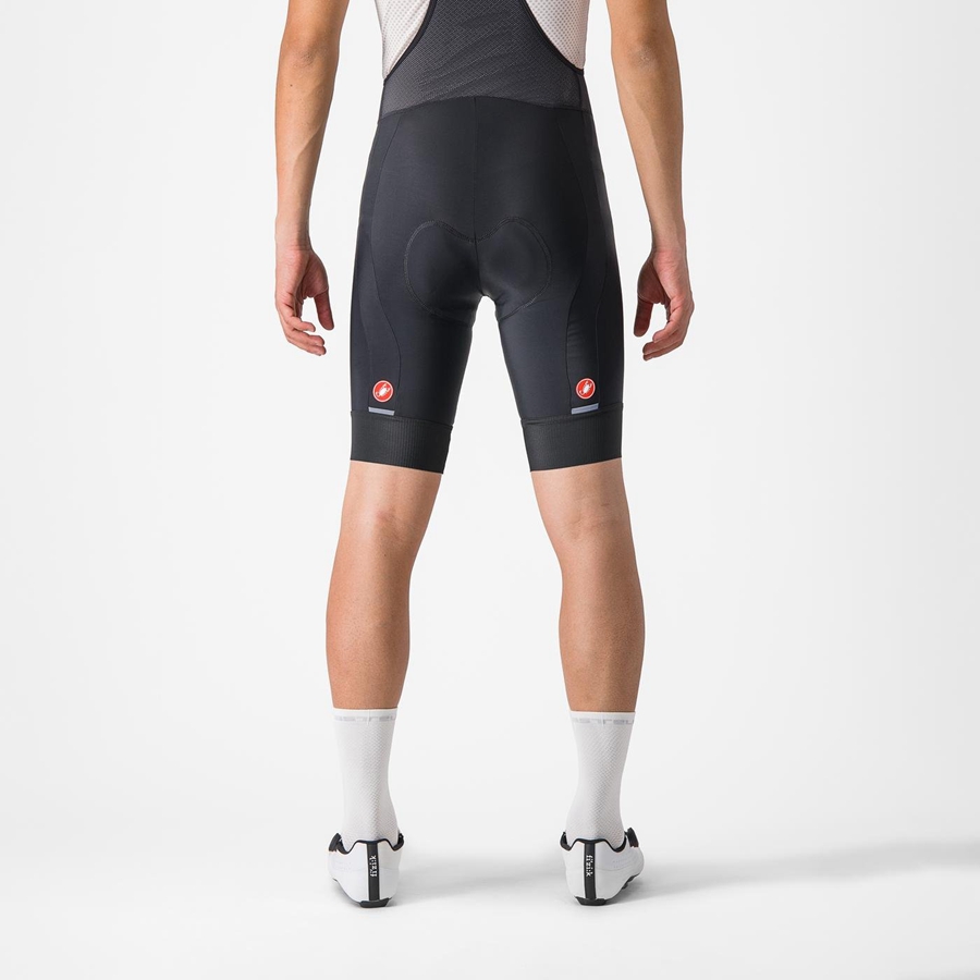 Black Men Castelli ENTRATA 2 Bib Shorts | FJND-24830