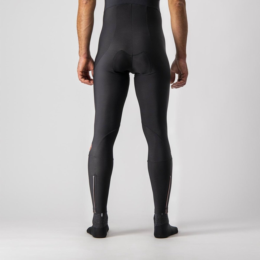 Black Men Castelli ENTRATA Bib Tights | PTCF-21864