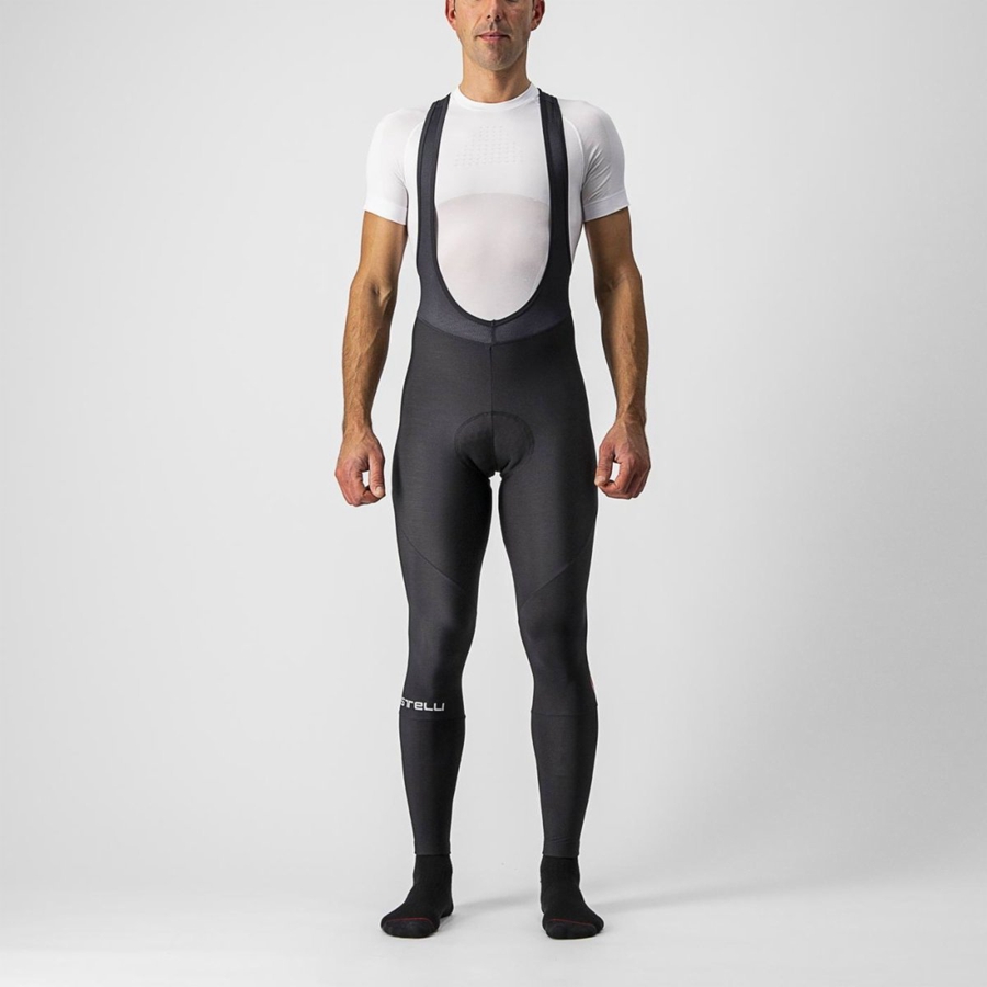 Black Men Castelli ENTRATA Bib Tights | PTCF-21864