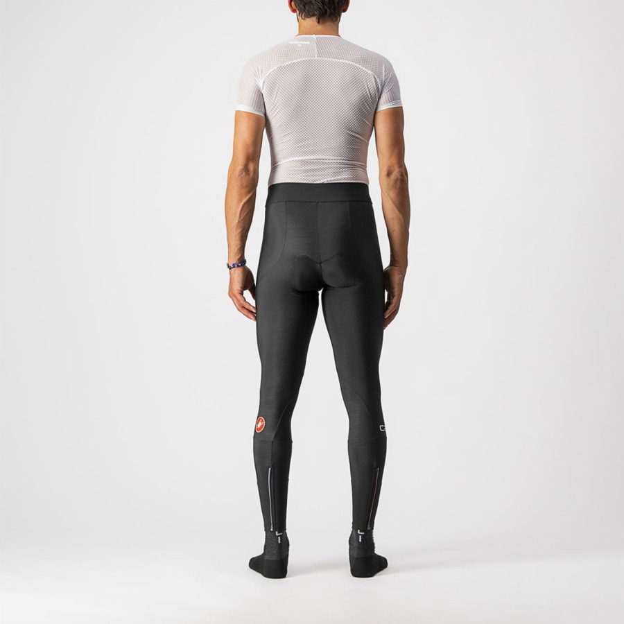 Black Men Castelli ENTRATA Leggings | AMVE-21093