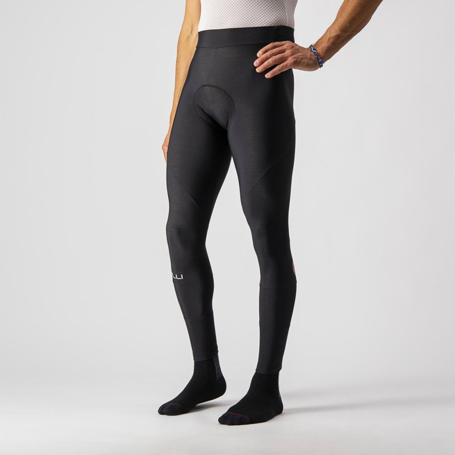 Black Men Castelli ENTRATA Leggings | AMVE-21093