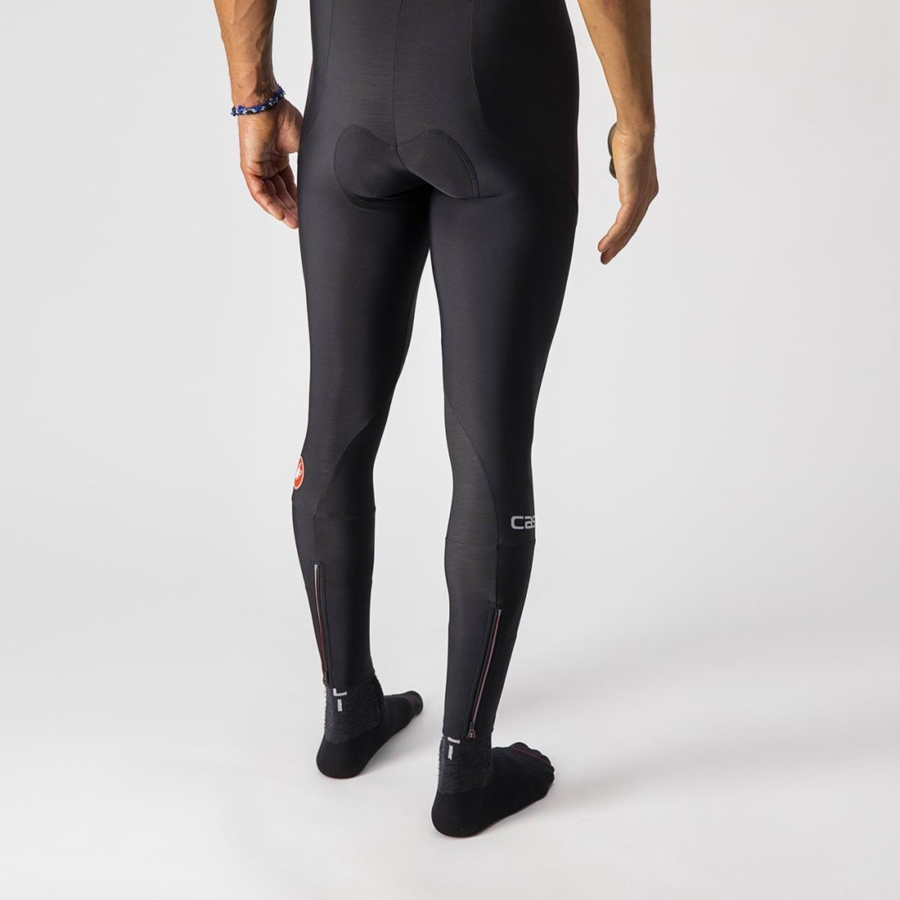 Black Men Castelli ENTRATA Leggings | AMVE-21093