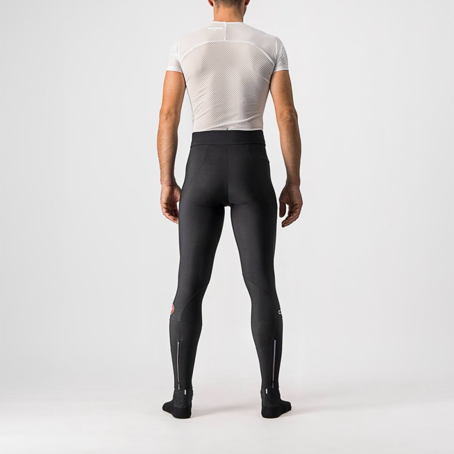 Black Men Castelli ENTRATA NO PAD Leggings | UEBH-59401