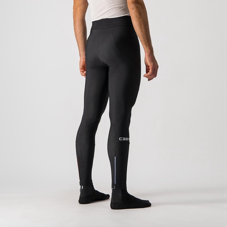 Black Men Castelli ENTRATA NO PAD Leggings | UEBH-59401