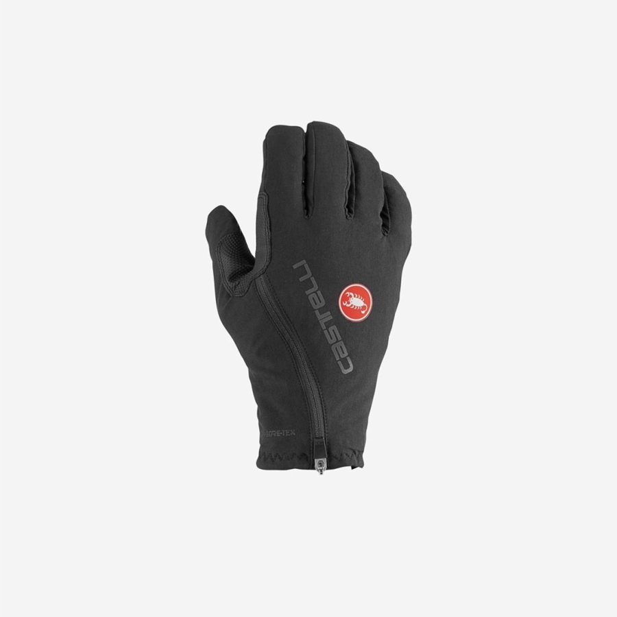 Black Men Castelli ESPRESSO GT Gloves | EPWM-90147