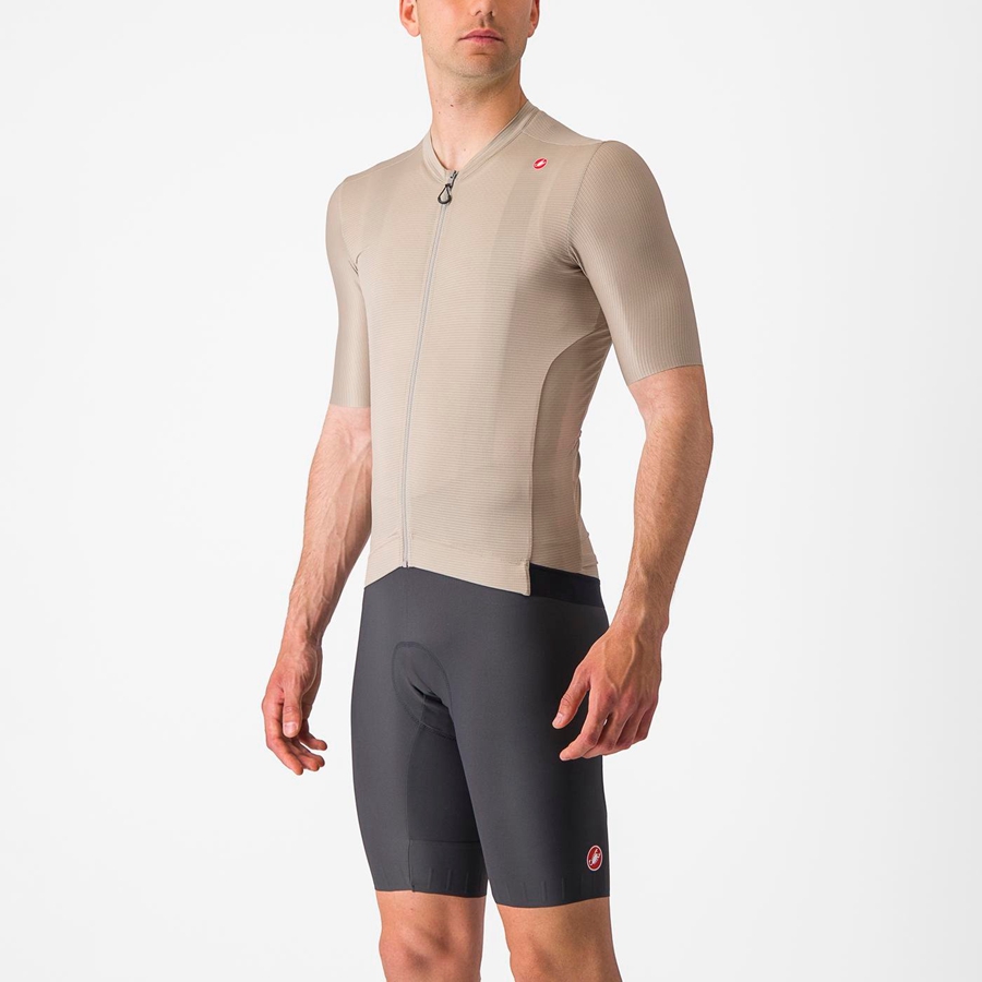 Black Men Castelli ESPRESSO Jersey | SYMP-07982