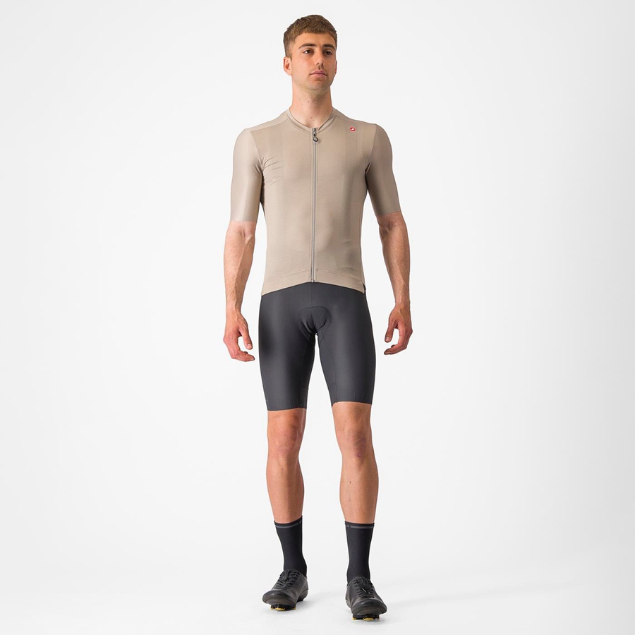 Black Men Castelli ESPRESSO Jersey | SYMP-07982