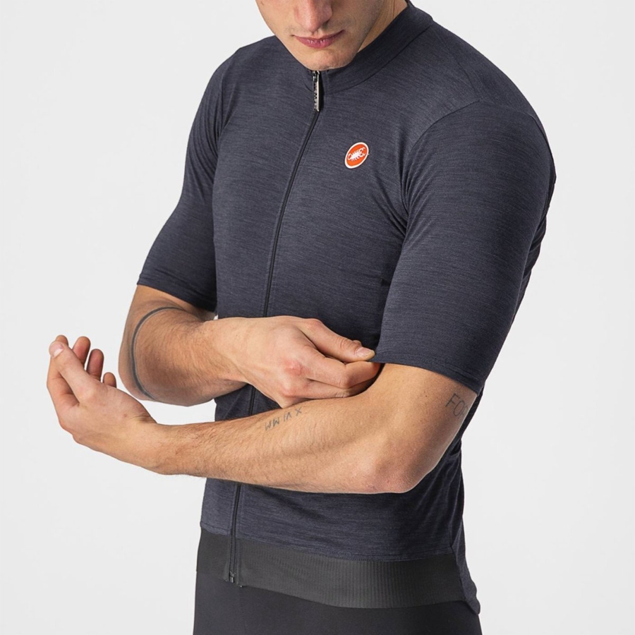 Black Men Castelli ESSENZA Jersey | BSOF-53486