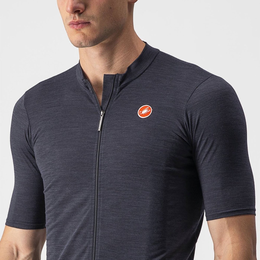 Black Men Castelli ESSENZA Jersey | BSOF-53486