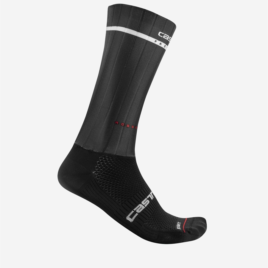 Black Men Castelli FAST FEET 2 Socks | XSOE-98102