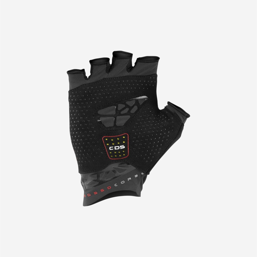 Black Men Castelli ICON RACE Gloves | UNCV-79816