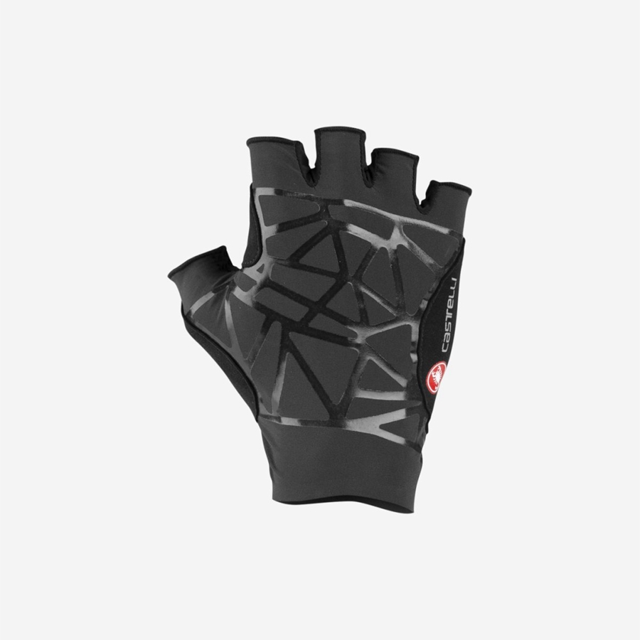 Black Men Castelli ICON RACE Gloves | UNCV-79816