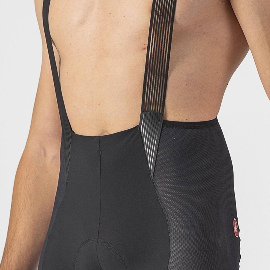 Black Men Castelli INSIDER 2 Bib Shorts | YJCG-38405