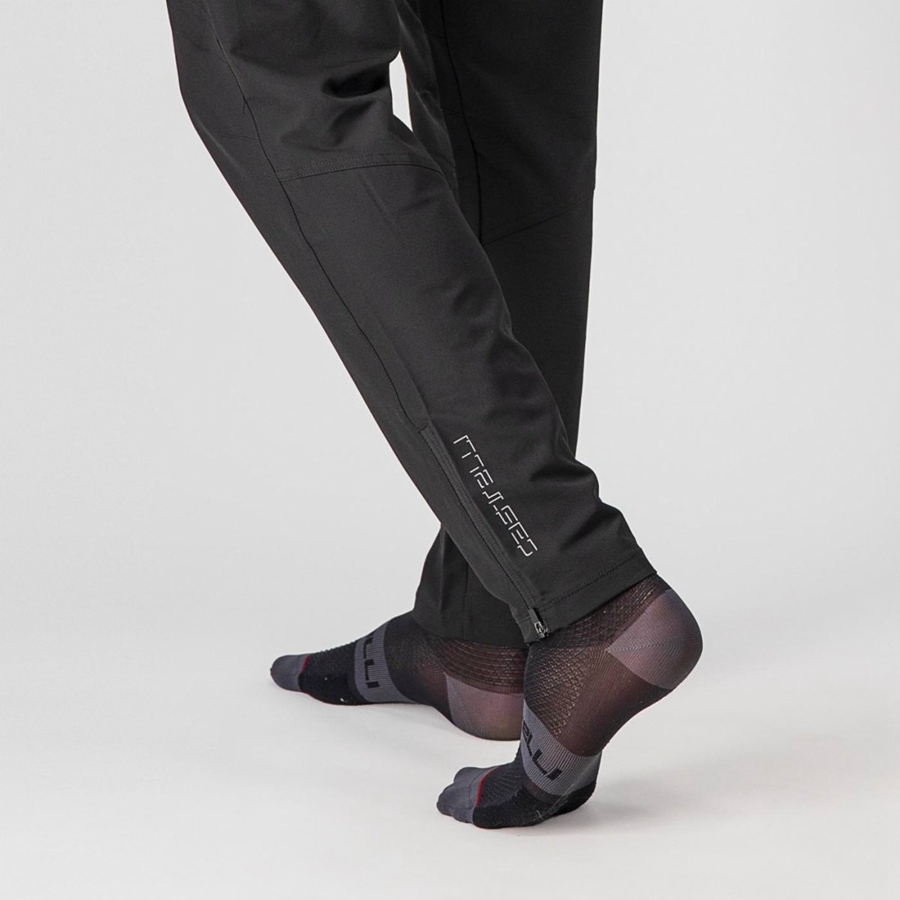 Black Men Castelli MILANO PANT Leggings | LXIW-23106