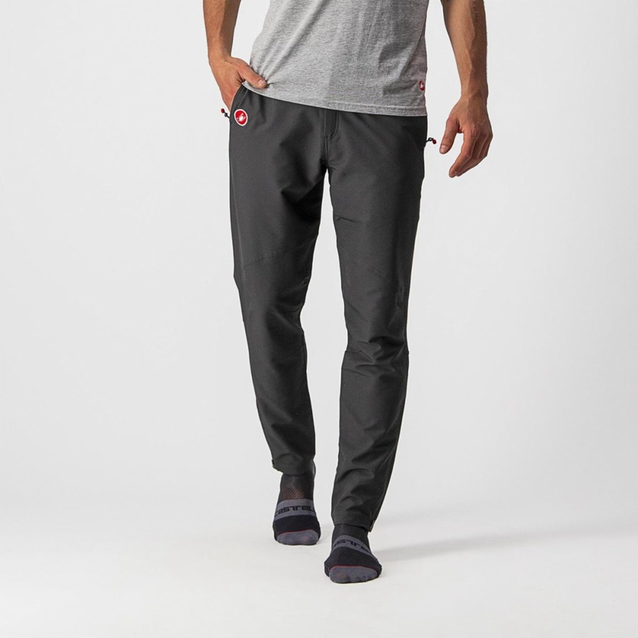 Black Men Castelli MILANO PANT Leggings | LXIW-23106