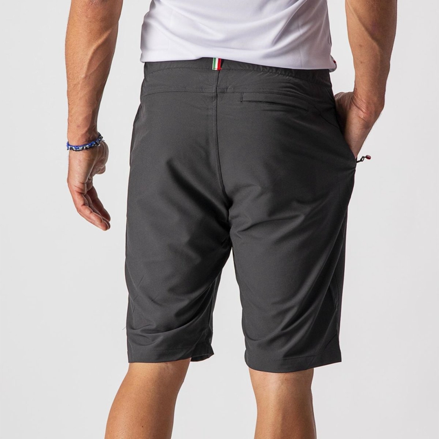 Black Men Castelli MILANO Shorts | ZRHX-32741