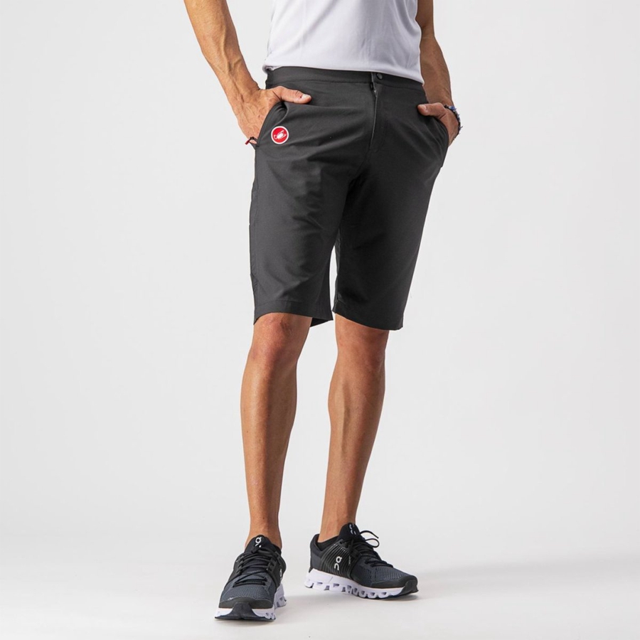 Black Men Castelli MILANO Shorts | ZRHX-32741