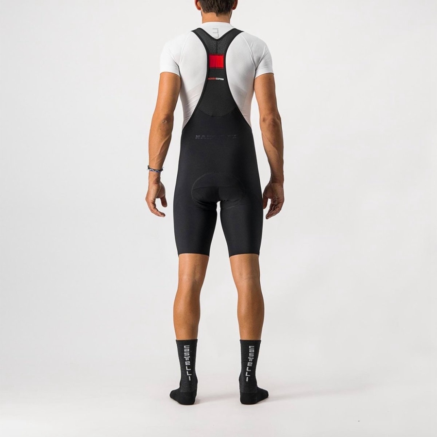 Black Men Castelli NANO FLEX PRO RACE Bib Shorts | KWGM-59027