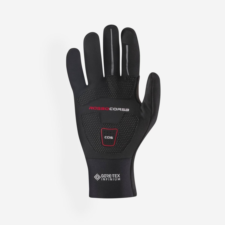 Black Men Castelli PERFETTO RoS Gloves | CQLH-81974