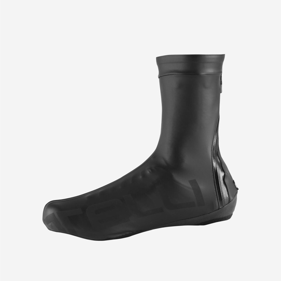 Black Men Castelli PIOGGERELLA Shoecovers | WUHT-62319