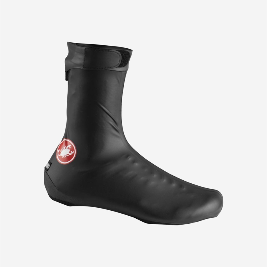 Black Men Castelli PIOGGERELLA Shoecovers | WUHT-62319