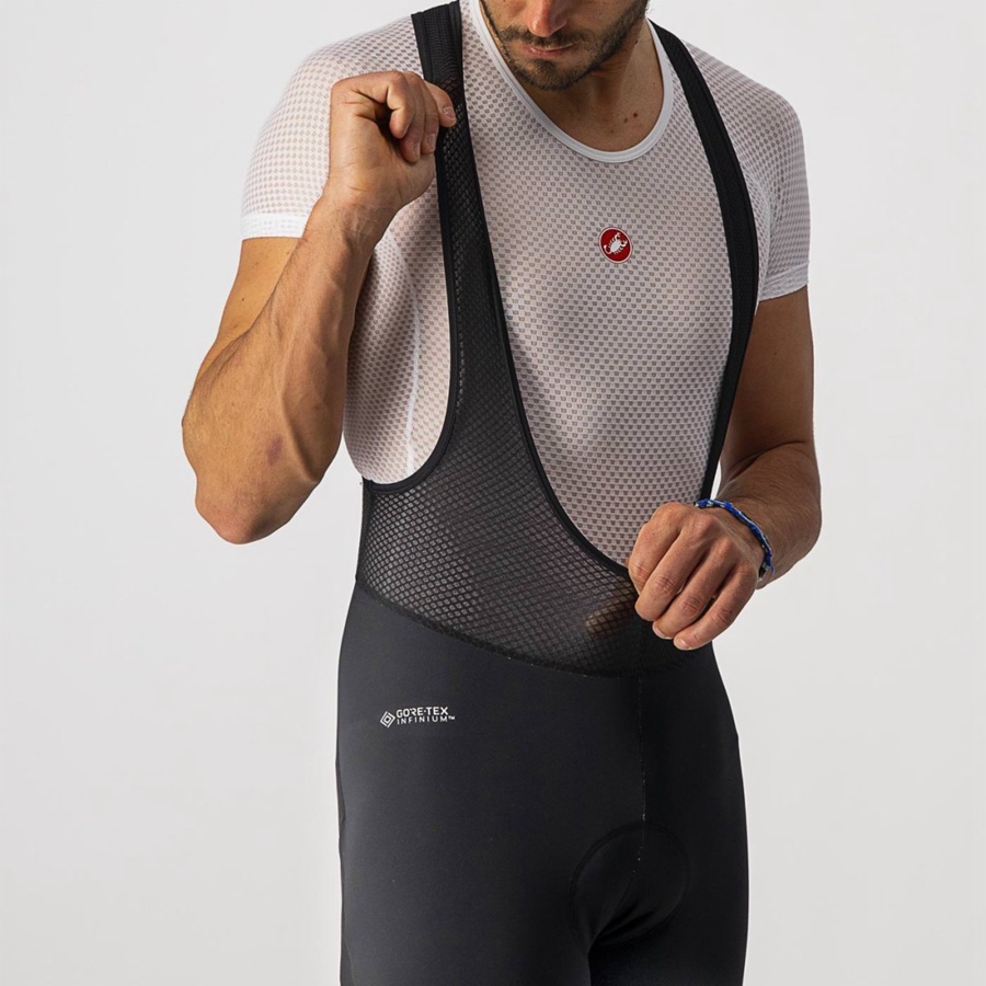 Black Men Castelli POLARE 3 Bib Tights | ZJSQ-68401