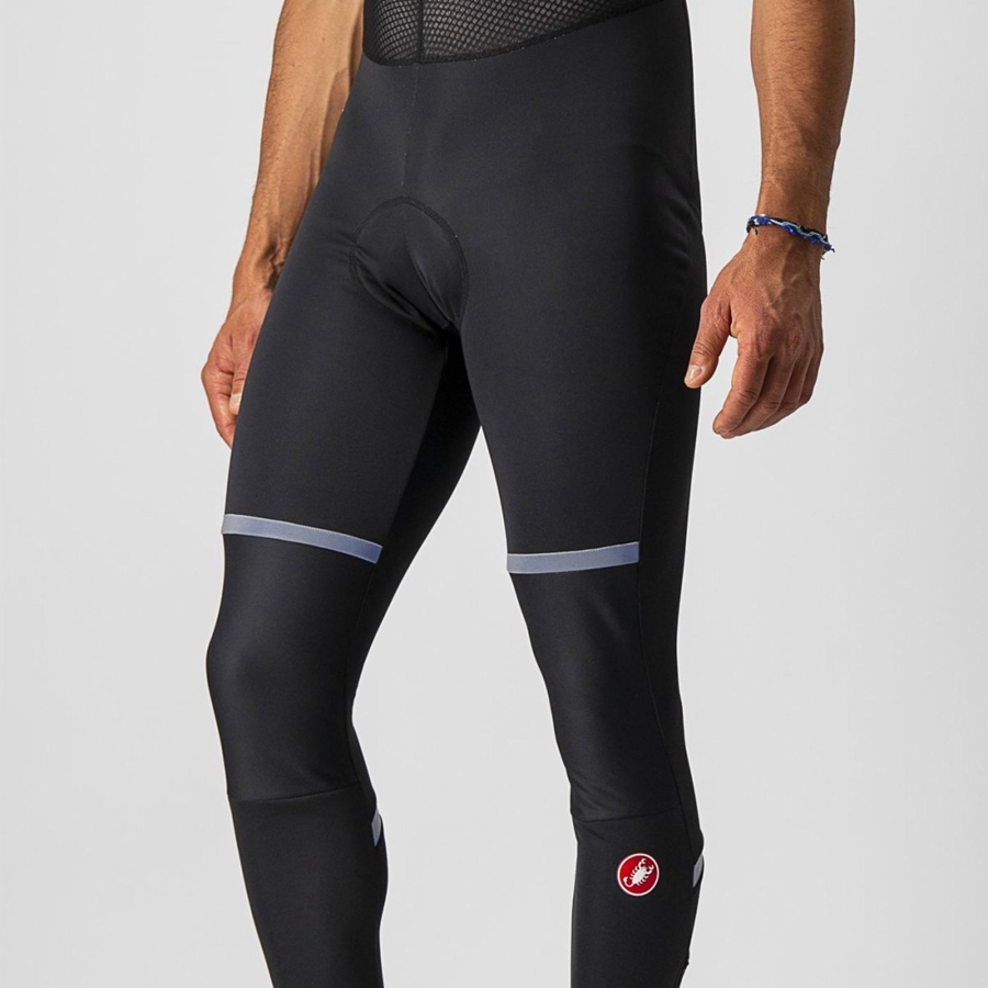 Black Men Castelli POLARE 3 Bib Tights | ZJSQ-68401