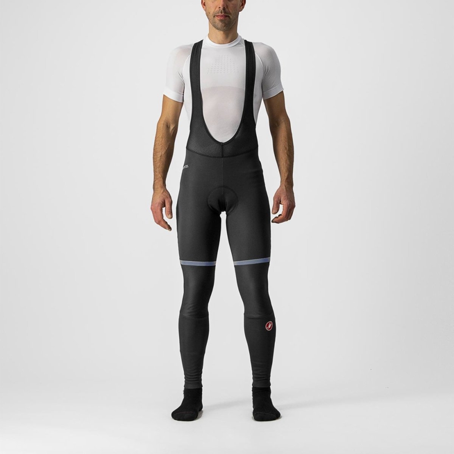 Black Men Castelli POLARE 3 Bib Tights | ZJSQ-68401