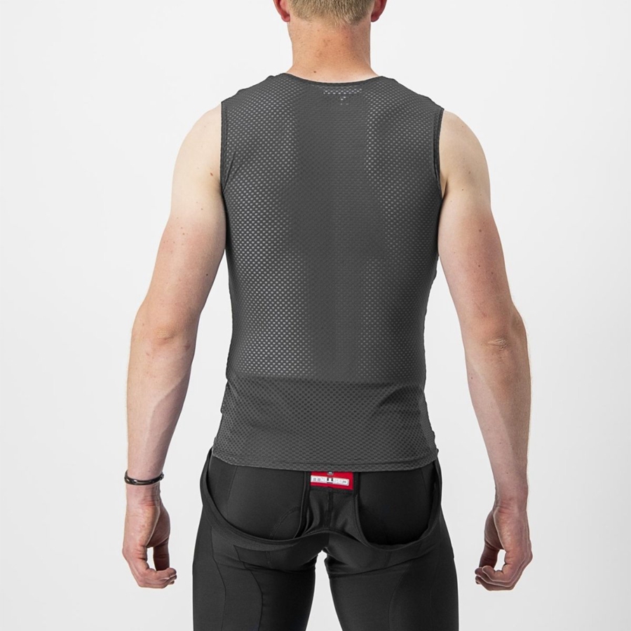 Black Men Castelli PRO MESH 2.0 SLEEVELESS Base Layer | CPAR-36190