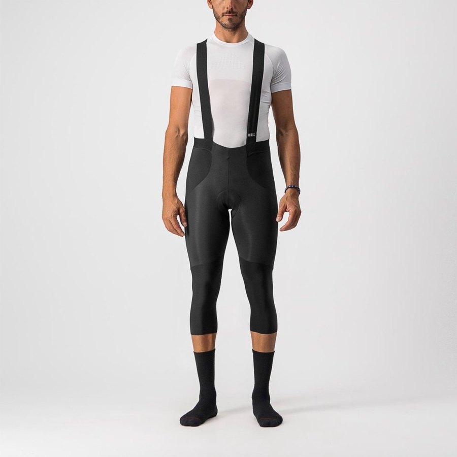 Black Men Castelli SORPASSO RoS BIB KNICKER Leggings | VFYB-71894