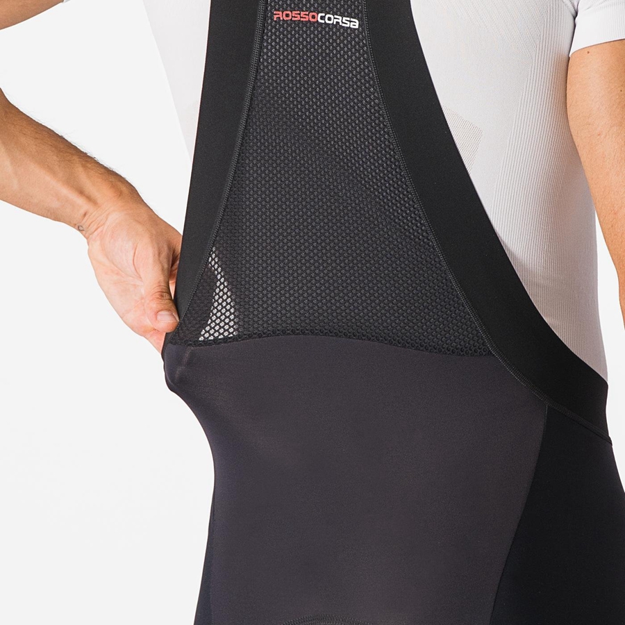 Black Men Castelli SORPASSO RoS Bib Tights | LSCV-35109