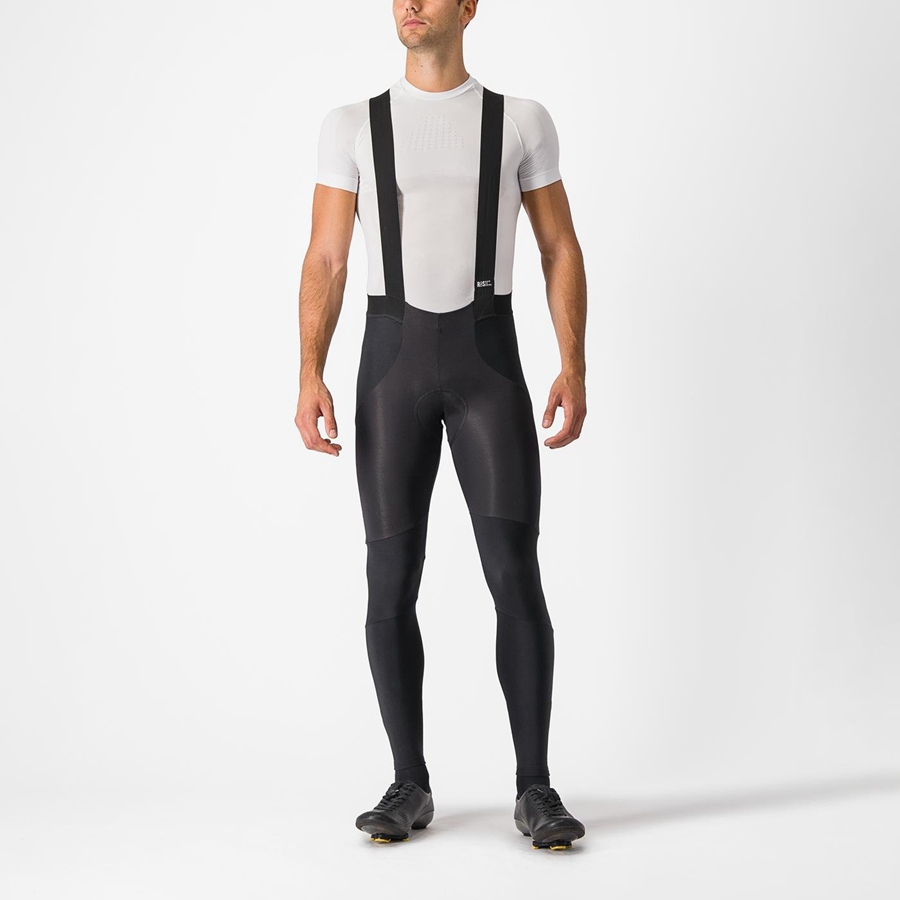 Black Men Castelli SORPASSO RoS Bib Tights | LSCV-35109