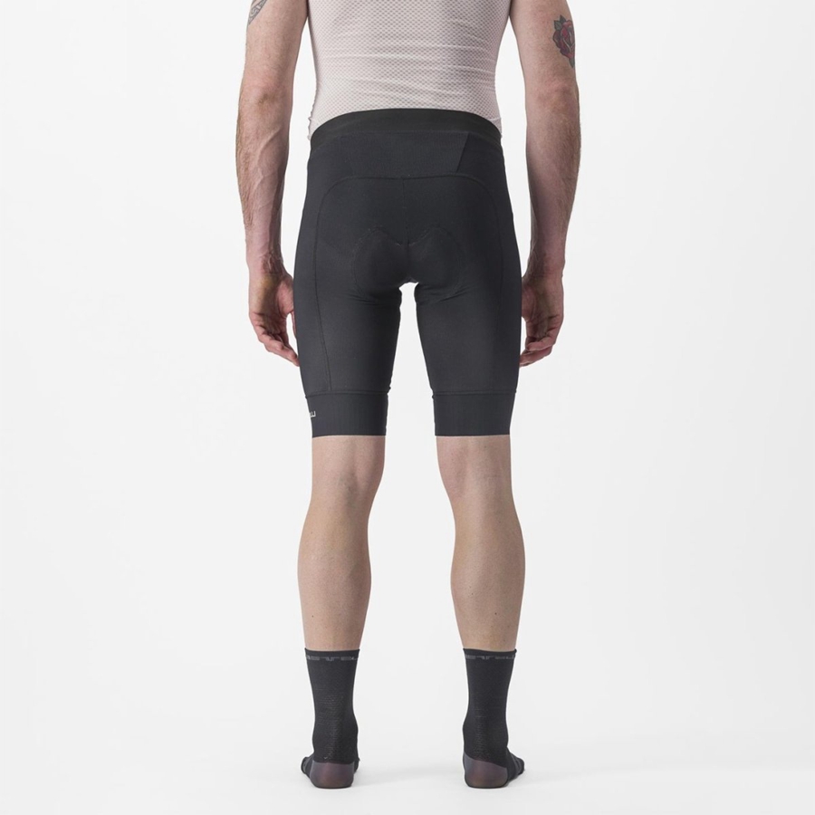 Black Men Castelli TRAIL LINER Shorts | SLGX-23045