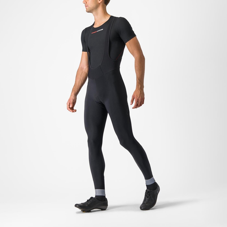 Black Men Castelli TUTTO NANO Bib Tights | QVOC-71956