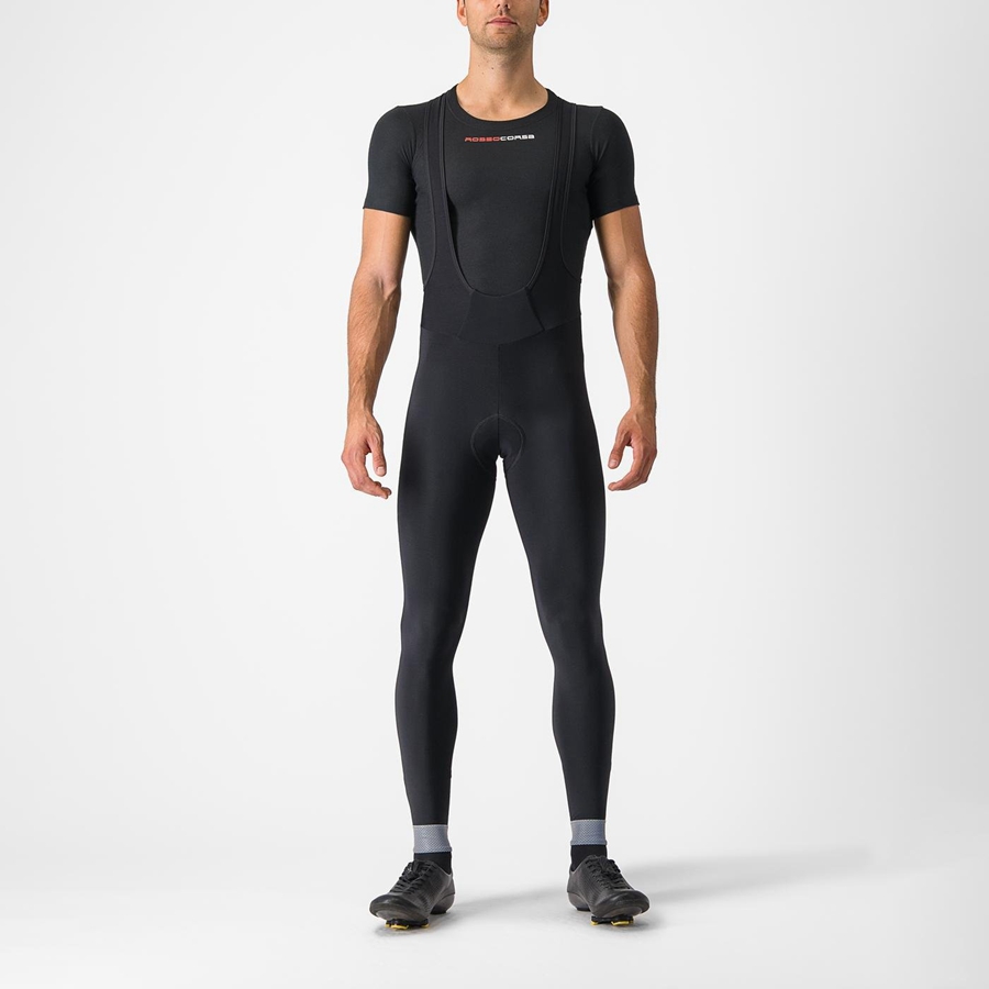 Black Men Castelli TUTTO NANO Bib Tights | QVOC-71956