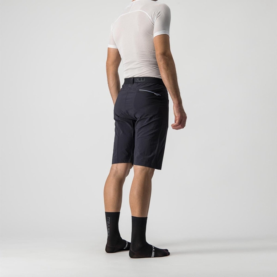 Black Men Castelli UNLIMITEDGY Shorts | XVOD-38710