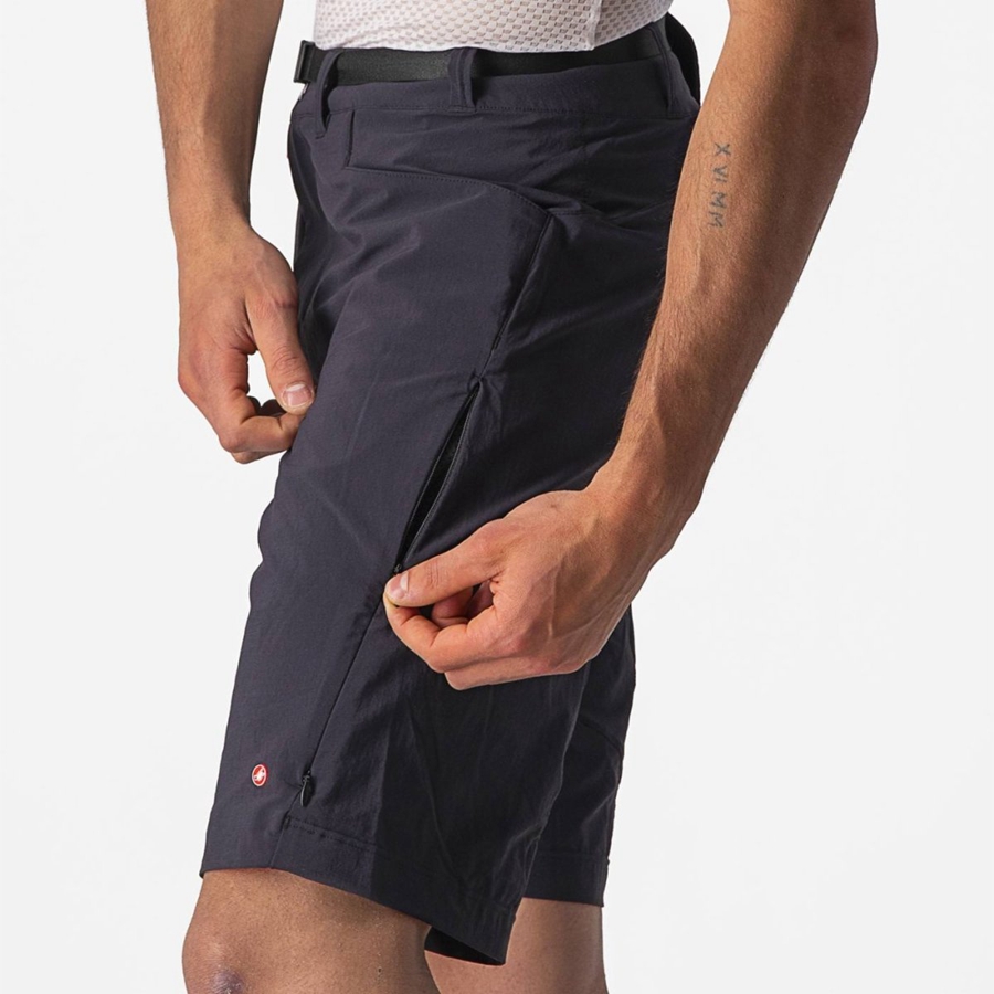 Black Men Castelli UNLIMITED TRAILGY Shorts | EMVZ-10435