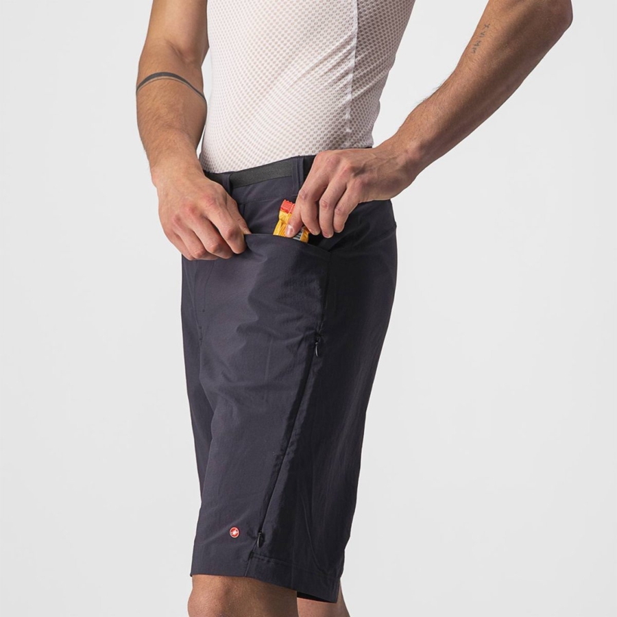 Black Men Castelli UNLIMITED TRAILGY Shorts | EMVZ-10435