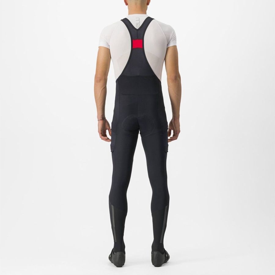 Black Men Castelli UNLIMITED TRAIL Bib Tights | WHEX-45028